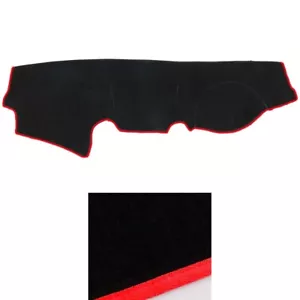 Dash Mat Covers with Red Stripe Line for 2005 ~ 2014 Mitsubishi Triton RH Drive - Picture 1 of 7