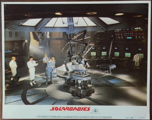 Sarah Douglas & Richard Jordan at the laboratory Solarbabies org Lobby Card 3359