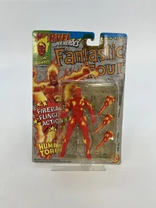 Marvel Comics Fantastic Four Human Torch (1992) Modellino giocattolo Biz con Fireball Fling - Foto 1 di 2
