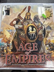 Age of Empires 1998 Big Box Windows 95 98 NT4.0 Vintage PC Game, 1.0 Sealed Game - Picture 1 of 2