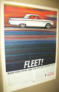 1963 Mercury Meteor Großmagazin Autoanzeige - "FLOTTE!! Meteor macht Fahren lebendig " - Bild 1 von 1