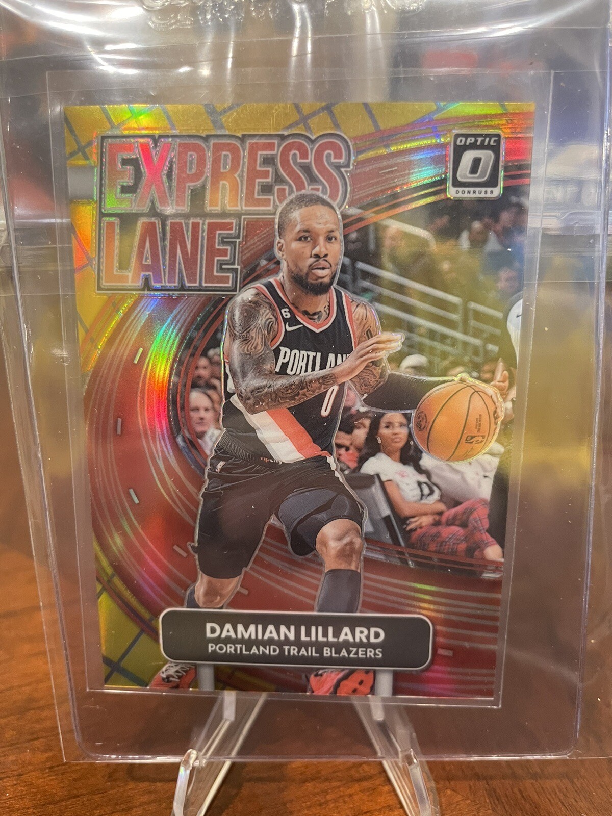 2022-2023 Damian Lillard Panini Donruss Optic Express Lane GOLD 6/10 🔥