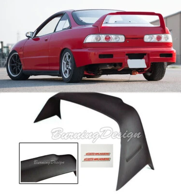 Para 94-01 Integra 2DR DC2 ABS porta-malas traseiro MUGEN Gen 1 asa spoiler com emblema vermelho - Imagem 1 de 4