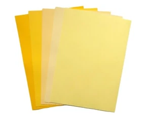 Farbiges Bastelpapier A4 80 g/m² gelb Sammlung Kaskad 25 Blatt - Bild 1 von 3