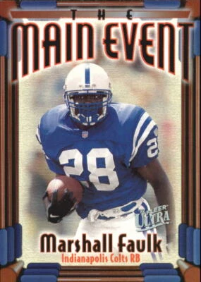 1997 Ultra Main Event #10 Marshall Faulk - NM-MT - Image 1 of 2