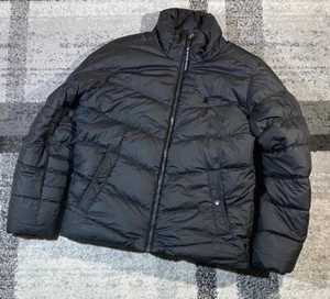 G-Star Raw Whistler Jacket Mens Large Down Puffer Namic Lite Lightweigh Black - Picture 1 of 11