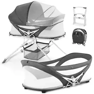 Besrey 4-in-1 Baby Bassinet for Infant, Portable Bassinet Bedside Sleeper,Gray - Picture 1 of 14