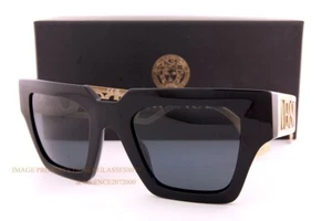 Brandneu Versace Sonnenbrille VE 4431 GB1/87 schwarz gold/dunkelgrau für Damen - Bild 1 von 5