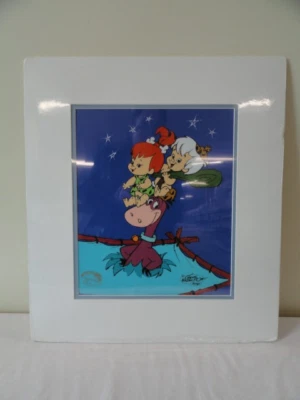 PIEDRA DINOSAURIO GUIJARROS BAMM BAMM "A Dabba Doo Time" Animación Arte Sericel Cel Foto 1 de 3