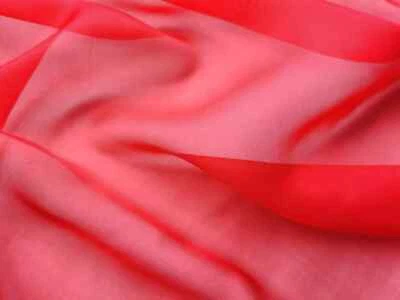 55'' Wide By Yards Plain Pure Silk Chiffon Fabric Dancing Wedding Silk Flowly - Image 1 of 4