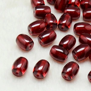 50 pcs Barrel DarkRed Resin Beads Spacer Crafts For DIY Jewelry Making 14x12mm - Picture 1 of 2