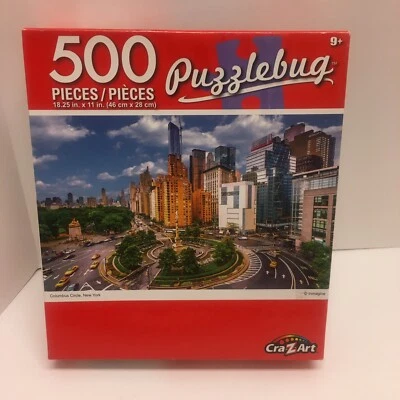 Puzzlebug Columbus Circle, NY 500 Pc Puzzle New/Sealed HTF CraZart 2019 NIB City - Image 1 of 4