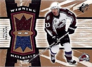 MILAN HEJDUK 2006-07 SPx WINNING MATERIALS DUAL 2 COLOR GAME WORN JERSEY