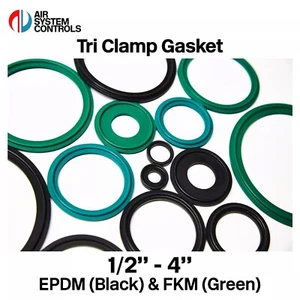 Juntas Tri Abrazadera - EPDM + VITON - 1/2 pulgada a 4 pulgadas - Sanitarias, Abrazadera, Sello - Imagen 1 de 8