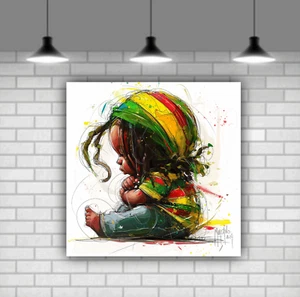 Jamaican Canvas Wall Art Print Patrice Murciano Modern Printed Colourful Décor - Picture 1 of 10