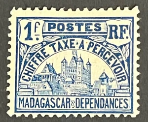 Travelstamps: Madagascar Stamp Scott #J16 Postage Due 1f MOGH - Picture 1 of 5