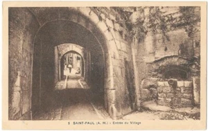SAINT-PAUL-DE-VENCE 06 Entrée du Village CPA sépia écrite à Mr Jéhanno en 1934 - Foto 1 di 2
