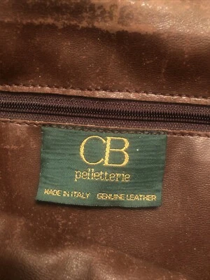 Mochila CB Pelletterie italiana de cuero genuino con cordón Foto 1 de 4