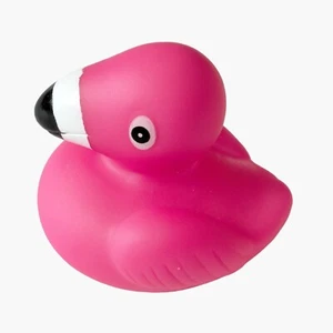 Juguete de baño de pato de goma flamenco rosa piscina fiesta favor - Imagen 1 de 8