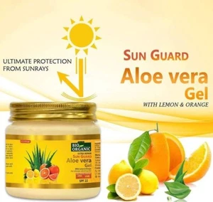 Indus Valley Bio Organic Sun Guard Aloe Vera Gel With Lemon & Orange-SPF 22 (17 - Picture 1 of 3