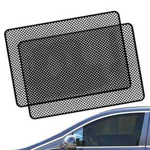 2x Car Rear Window Sun Shade Static Cling Mesh Shield Screen  - Picture 1 of 15