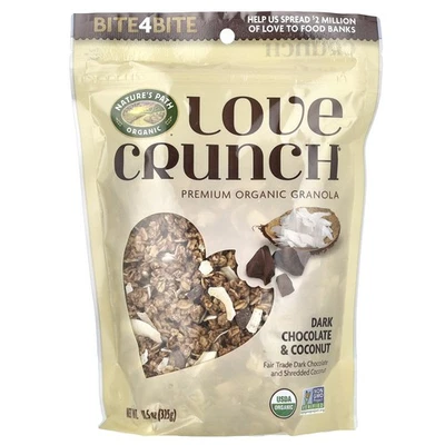Love Crunch®, Granola orgánica premium, chocolate negro y coco, 11,5 oz (325 g) Foto 1 de 2