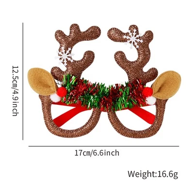 Nuevas gafas de fiesta de Navidad 2026 - marcos de dibujos animados para decoraciones de adultos y niños Foto 1 de 4