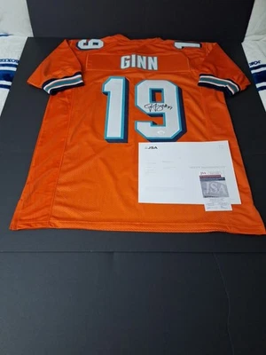 TED GINN JR. 迈阿密多尔夫斯签名定制缝制球衣 JSA 证人 正品证书 — 第 1/4 张图片