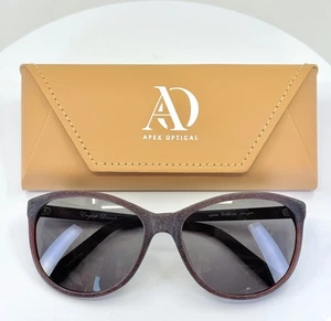 ENGLISH LAUNDRY QUINN TEA LEAF Brown Womens Cat Eye Sunglasses 57-17-130 B:47 - Picture 1 of 13
