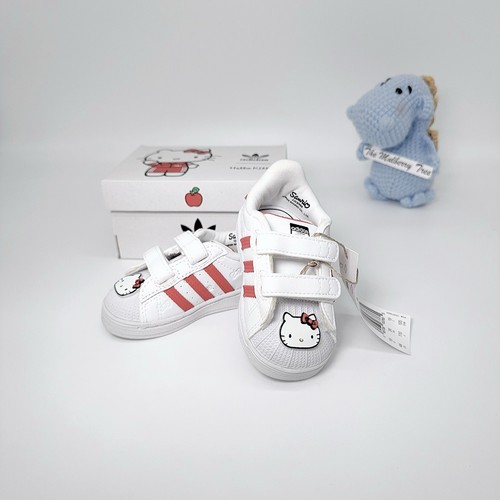 Adidas x Hello Kitty Superstar CF1 GV8863 bianco rosso 4K 19 3K sneaker bambino