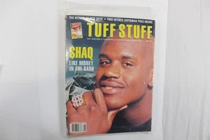 Magazine June 1993 Tuff Stuff Shaq Cover News Stand Edition with Superman Pogs - Picture 1 of 5