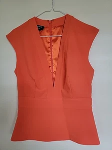 Top para mujer BEBE naranja sin mangas con cuello en V talla S - Imagen 1 de 3