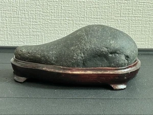 Japanese Rounded SUISEKI Stone 7.8 inch Width Natural Viewing Rock BONSAI - Picture 1 of 4