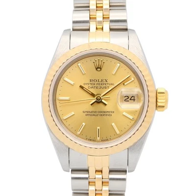 ROLEX Datejust E number Wrist Watch 69173 Auto winding 18KYG Gold SS Used Women - Image 1 of 4