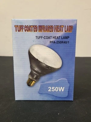 PFA-250R40/1 Infrared Heat Lamp - Volts: 120V, Watts: 250W, Brand: Norman Lamps - Image 1 of 4