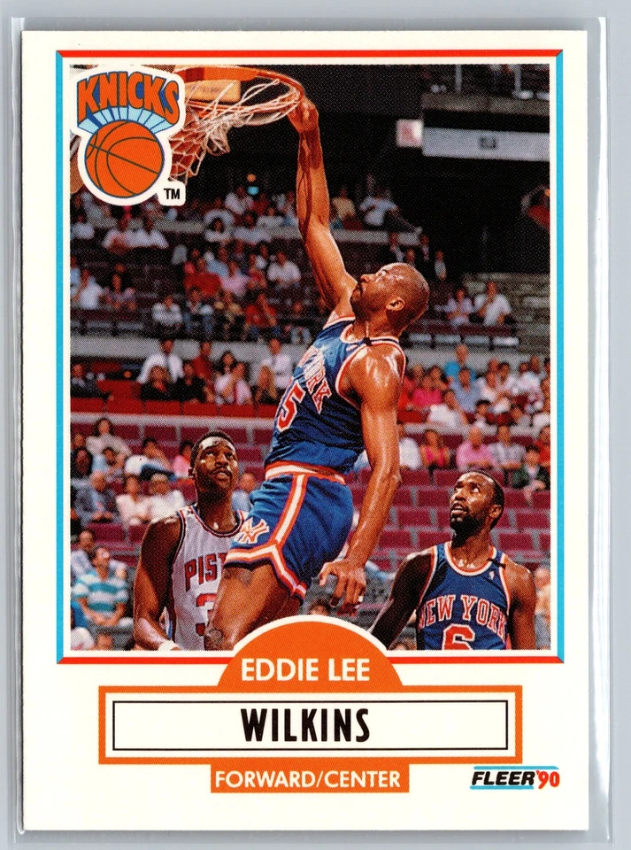 1990-91 Fleer Update #U-65 Eddie Lee Wilkins New York Knicks - Image 1 of 2