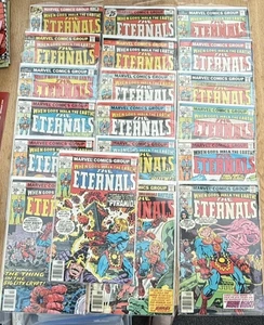 Marvel The Eternals 1976-1978 #1-19 Complete Run Bronze Age Jack Kirby - Imagen 1 de 11