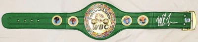 Mike Tyson Signed World Champion WBC Belt (Smudged) Beckett Wit #WX99774 - Image 1 of 4
