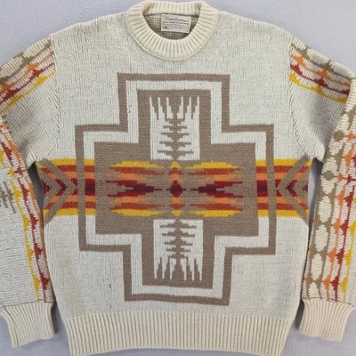 Vintage Pendleton 70s Chief Joseph Harding Aztec Southwestern Sweater Wool Large - Image 1 of 4
