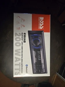 Boss 616UAB Single Din USB SD AUX Bluetooth Multimedia Radio Car Stereo - NOB - Picture 1 of 7