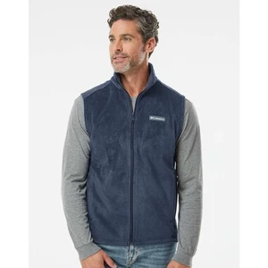  COLUMBIA Giubbotto Uomo Steens Mountain Fleece Medium Blu Navy Full Zip Nuovo senza etichette - Foto 1 di 9