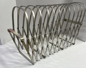 VTG Evans Specialty Aluminum Accordian Magazine/File/Record Holder Expandable - Picture 1 of 4