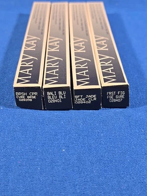 Mary Kay Shadow & Line Eye Duo Lot Brush Copper Bali Blue Frost Fig Soft Jade - Image 1 of 4