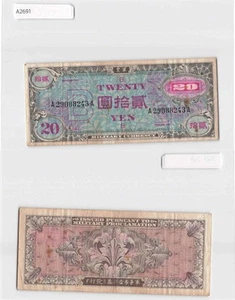 *Japan Banknote, Allies Military Currency 20 Yen 1946 [A2691]7f9 - Picture 1 of 1