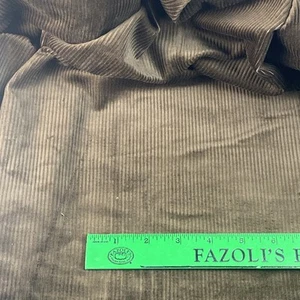 Vintage Brown Wide Wale Corduroy Fabric Chocolate ~ 2.5 Yards x 45" Wide - Imagen 1 de 8