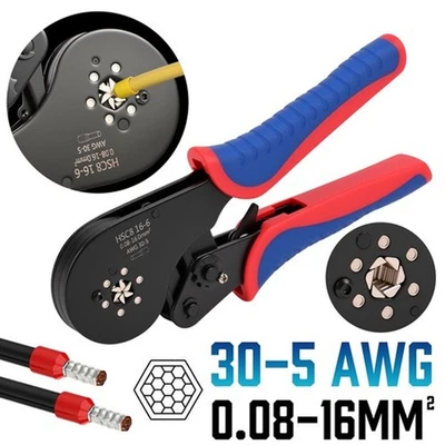 MARKENLOS 0,08-16mm² Crimpzange Aderendhülsen Set Presszange Aderendhülsenzange Zangen