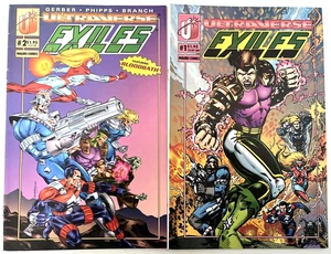 EXILES. NUMBER'S 1 & 2. (2 ISSUE 1993 LOT). 1ST SERIES. MALIBU COMICS. - Imagen 1 de 11