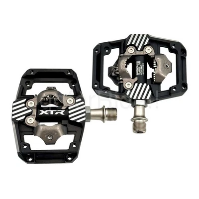 Shimano PD-M9220 XTR Enduro MTB Bike SPD Pedals w/Cleats CL-MT001 Dual-Sided - Image 1 of 4