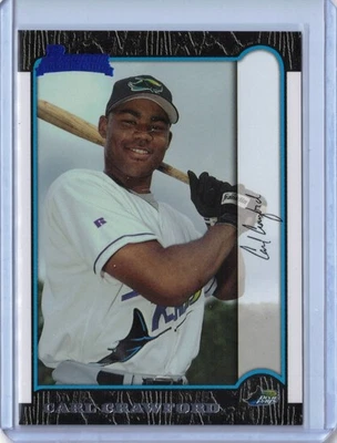 1999 Bowman Carl Crawford #440 RC Rookie Rays Red Sox Dodgers - Image 1 of 2