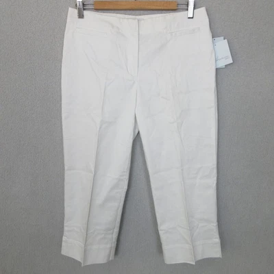 Pantalones cortos elásticos blancos pequeños JH Collectibles para mujer 10P nuevos con etiquetas Foto 1 de 4